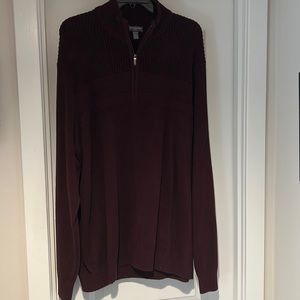 Van Huesen Men’s Flex extra-large (XL) Purple Quarter Zip